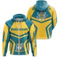 thumbnail image 3 of Sudadera con capucha y cremallera con la bandera de las Bahamas, emblema nacional de las Bahamas, estampado 3D, para hombre y mujer, sudaderas de gran tamaño, 3 of 5