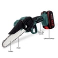thumbnail image 5 of TFixol 6-Inch Compact Cordless Lithium Electric Chainsaw for Home and Outdoor Use, Portable Handheld Chainsaw with Charger, Ideal for Tree Cutting and Woodworking, Lightweight and Durable Design., 5 of 5