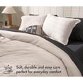 thumbnail image 3 of RUVANTI 100% Cotton Waffle Weave Queen Duvet Cover Set - Pre-Washed Soft Cozy Textured Bedding, 3-Piece, 8 Corner Ties, Breathable, Linen (Stripe), 3 of 8