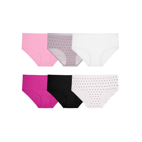 Fruit of the Loom Women's Cotton Stretch Hipster Underwear, 6-Pack