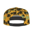 thumbnail image 4 of Daiia Hawaii Palms print Flat Bill Hats Flat Brim Trucker Cap Baseball Cap Adjustable Classic Low Profile Hat Unconstructed Plain Cap, 4 of 9