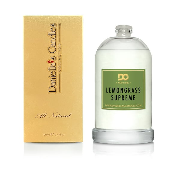Daniella's Candles Lemongrass Supreme Premium Grade Fragrance Oil, 100ml/3.4oz