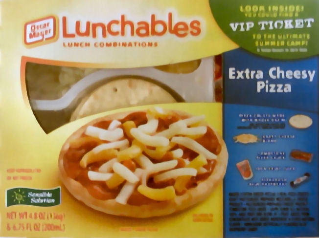 Oscar Mayer Lunchables Extra Cheesy Pizza with Fruit Punch, 4.8 Oz. & 6.75 Fl. Oz.