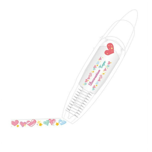 Pocket Tape Pen Diy Cute Animals Press Type Decorative Pen New Creatives Cartoons Pattern Decorative Tape