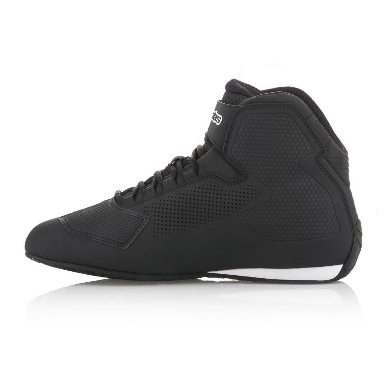 Alpinestars Sektor Mens Vented Motorcycle Shoes Black/White 8 USA