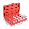 thumbnail image 2 of Domqga Ensemble de Course de Roulement de Roue Ensemble de Joint de Course de Roulement de Roue, Course de Roulement de Roue en Aluminium 17pcs et Ensemble de Conducteur de Bague de Joint, 2 of 8