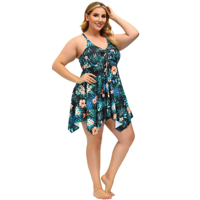 Handkerchief shop hem swimdress