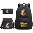 thumbnail image 1 of 3pcs Disney Beauty and the Beast Bookbag Kids Backpack Boys Girls School bags Shoulder Bag Set Daily Backpacks Mochilas, 1 of 4
