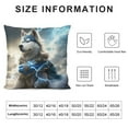 thumbnail image 5 of JEUXUS  Red Dragon &amp; Blue Wolf Pillow Covers, and Breathable Pillow Case, Nice Gift Home Modern Decor Pillow Case Cushion Covers for Sofa Outdoor Decorative Oblong Long, 5 of 5