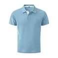 thumbnail image 3 of Men's Breeze Polo Shirts Beer Belly Breeze Short Sleeve Wear Collared Textured Shirt Stretchy Quick Dry Casual Golf, 3 of 7