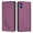 YB01, variant on Floral Embossed PU Leather Wallet Phone Case, Flip Folio Card Holder Shockproof Protective Cell Phone Cover with Kickstand for iPhone X/iPhone Xs Universal-Violet