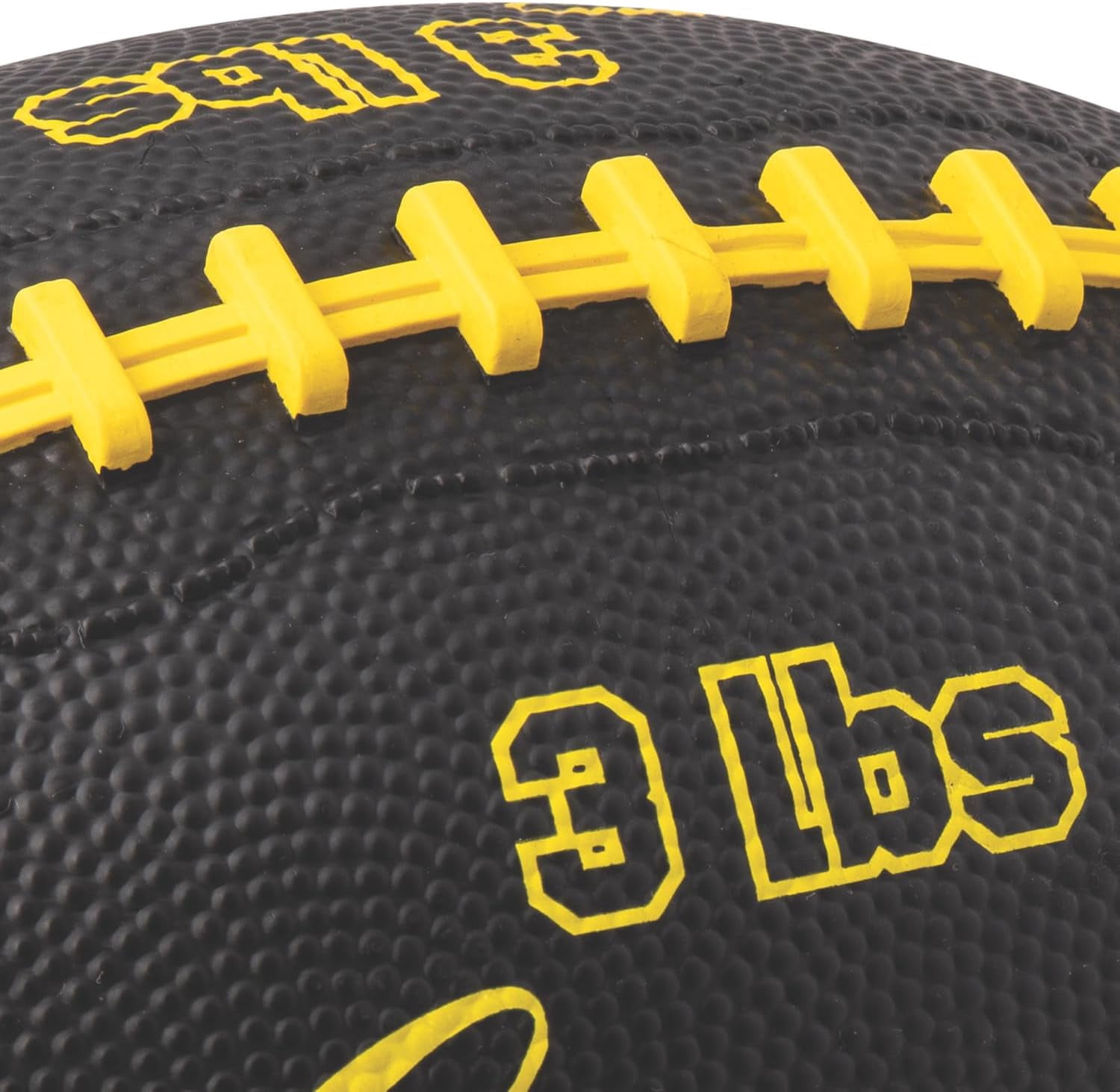 Champion Sports Intermediate Size 3lb Weighted Training Football, Yellow/Black