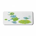 thumbnail image 1 of Cartoon Computer Mouse Pad, Happy Animals Playing with Each Other Singing Birds Colorful Art Design, Rectangle Non-Slip Rubber Mousepad X-Large, 35" x 15" Gaming Size, Lime Green Blue, by Ambesonne, 1 of 2