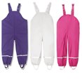 thumbnail image 3 of Odeerbi Kids Rain Coat Waterproof Bib Overall Rain Jacket Toddler Boys Girls Rain Dungarees Windproof Jumpsuit Clothes Purple, 3 of 4