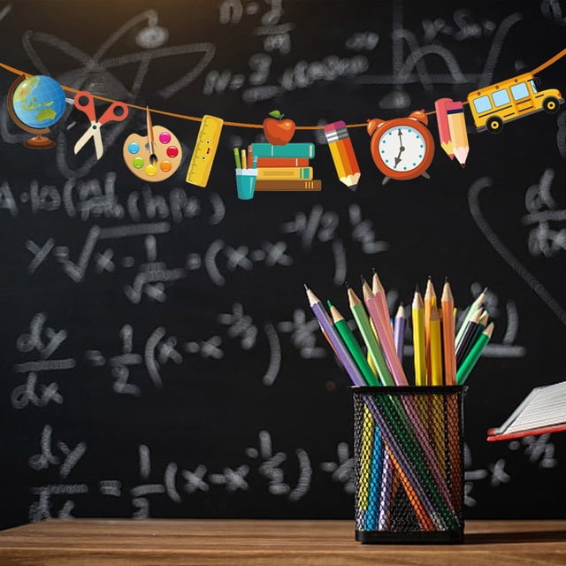 Décorations de Rentrée Scolaire Grande Bannière de 10 Pieds Sans Bricolage pour la Reconnaissance des Enseignants Guirlande de Fête de Rentrée