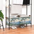 thumbnail image 3 of Yayeee Foldable Storage Basket for Shelves with Handles Waterproof Cloth Bins, Beige Mountain, 3 of 7