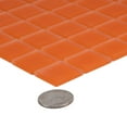 thumbnail image 5 of 10 pack Orange 11.8 in. x 11.8 in. 1x1 Matte Finished Glass Mosaic Floor and Wall Tile (9.67 sq. ft./Case), 5 of 6