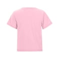 thumbnail image 4 of CYRBOKO Kids Boys Athletic Tops, Short Sleeve Quick-dry Casual Summer Basic Tees Boys T-shirts Pink Size 5-6 T, 4 of 7