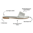 thumbnail image 4 of Journee Womens Grayce Slide Flat Evening Dress Sandals, 4 of 7