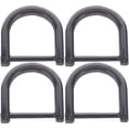 thumbnail image 1 of 4 Pcs Anneau en D Gris Alliage de Zinc Sangle Réglable pour Projets DIY et Usage Quotidien, 1 of 8