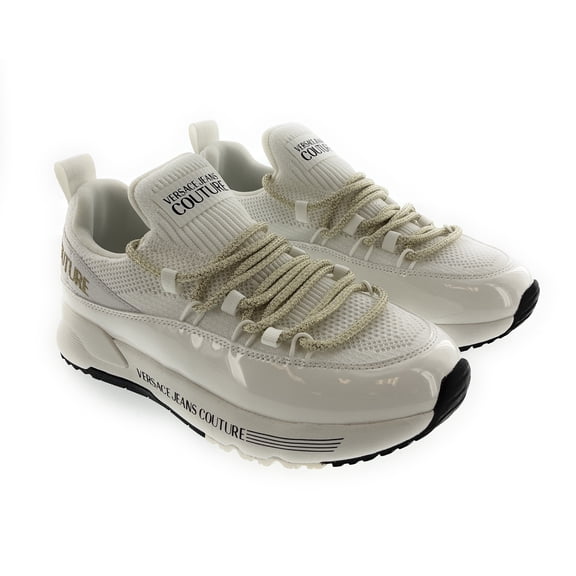 Versace Jeans Couture Womens Women's White LowTop Sneakers with Laces-EU39 for Womens