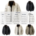 thumbnail image 6 of Winter Jackets for Men Casual Zippered Lapel Collar Multi Pocket Warm Outerwear Long Sleeved Hoodless Button Windbreaker Jacket Fashion Casual Coats, 6 of 6
