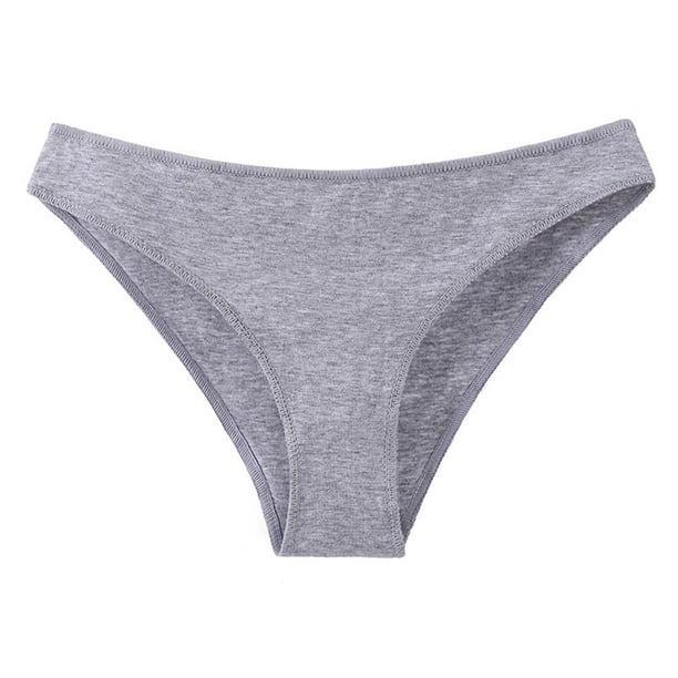 Ropa interior menstrual de cintura alta para mujer - Pantalones de algodón lisos para el periodo, S-XL