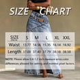 thumbnail image 2 of Morttic Women's Wash Denim Long Maxi Skirt – High Waist Relaxed High Slit Classic Back Pocket Western Streetwear A-Line Skirt Black，XL, 2 of 2