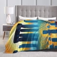 thumbnail image 2 of DouZhe Ultra-Soft Micro Fleece Lightweight Flannel Bed Blanket, Fantasy Stonehenge Rocks Print Cozy Warm Throw Blankets, 50"x40", 2 of 7