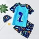 thumbnail image 3 of Trajes de baño para niños y niñas, trajes de baño para bebés pequeños, medianos y grandes, con dibujos animados, con abertura, para estudiantes, 3 of 5