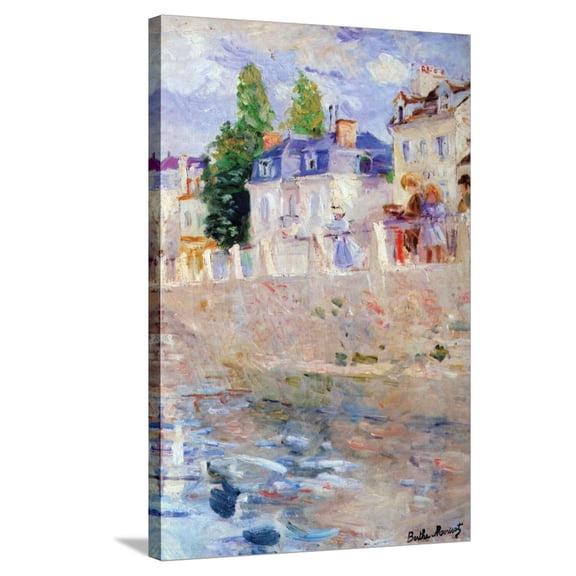 Art.com The Sky in Bougival Stretched Canvas Print Wall Art by Berthe Morisot, 24" x 36"