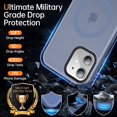 thumbnail image 4 of Funda magnética para iPhone 12/iPhone 12 Pro, [Compatible con Magsafe] [Protección contra caídas de grado militar] Funda protectora translúcida mate delgada a prueba de golpes para iPhone 12/12 Pro,, 4 of 8