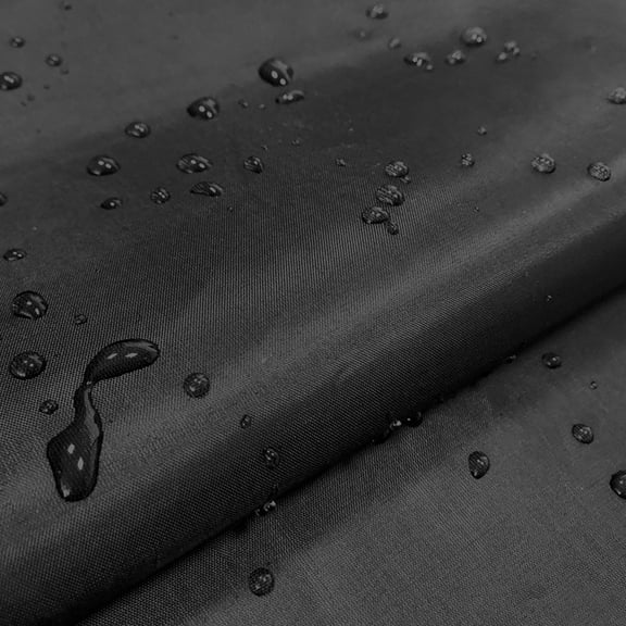 ERDOUY 39x59 Inch Waterproof Marine Grade Canvas Fabric, Heavy Duty Water Resistant Material for Boats, Cars, Awnings, Tents & Outdoor Cushions,Black