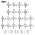 thumbnail image 1 of 20Pc Mirror Holder Clips Glass Retainer Clips Kit Mirror Hanging Kit, 1 of 7