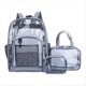 thumbnail image 1 of Unisex Transparente para Adolescentes, Mochilas de Gran Capacidad, Traje de 3 Piezas, Bolsa Multifuncional Portátil, B, 1 of 6