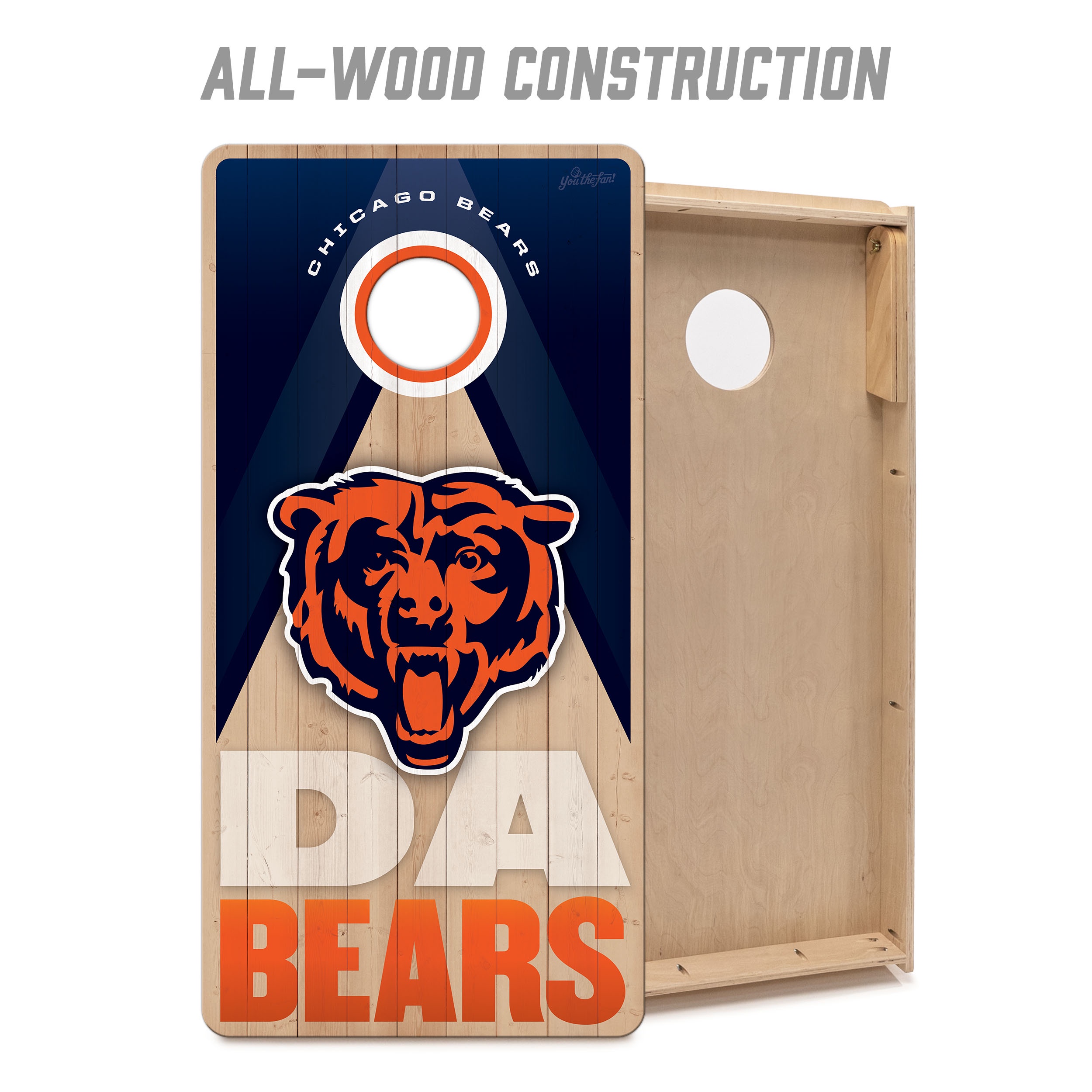 YouTheFan NFL Chicago Bears 2x4 Slogan Series Cornhole