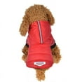 thumbnail image 4 of BAGGUCOR Doggie Down Jacket Hoodie Coat, Warm, Cotton+Polyester, Small Dog, Red, M, 4 of 12