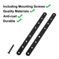 thumbnail image 4 of Soporte recto de 248x20mm, abrazaderas de acero inoxidable para muebles, soporte de esquina con tornillos, 4 piezas, 4 of 7