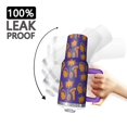 thumbnail image 3 of Halloween Witch Hats Bats and Pumpkins Tumbler with Handle and Lid,40oz Double Wall Vacuum Insulated Tumbler,Cups Gift for Women and Men, 3 of 7
