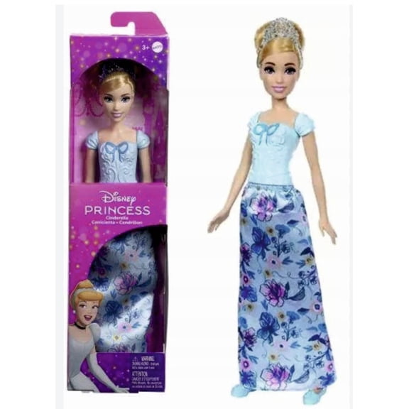 Disney Cinderella Fashion Doll, Colorful Outfit & Accessories By Mattel