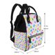 thumbnail image 2 of Disketp Bear And Polka Dot Mochila de Pañales de Gran Capacidad con Múltiples Bolsillos, Mochila de Viaje Multifuncional para Bebé, Unisex, Moderna y Resistente, 2 of 6