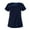 07# Navy, variant on Scrub Tops for Women Housekeeping Blouses Lightweight Short Sleeve V Neck Cleaning Shirts XL Polyeste