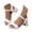 White, variant on Women's Open Toe Heels Sandals Ankle Strap Low Block Chunky Party Dress Pumps Shoes Black 9.5