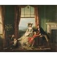 thumbnail image 2 of Copley, John Singleton 17x15 Black Ornate Wood Framed with Double Matting Museum Art Print Titled - The Sitwell Children, 1787, 2 of 4