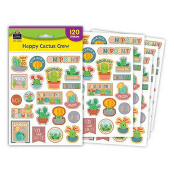 Happy Cactus Crew Stickers [TCR6962]