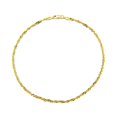 thumbnail image 1 of 10K Yellow Gold Singapore 3mm Anklet, 1 of 7