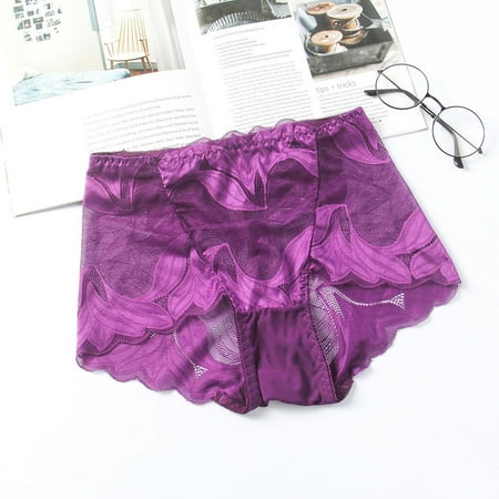 

Lingerie For Women Cotton Panties For Women Middle Waist Underwear Lace Ventilaty Briefs