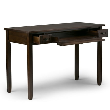 Simpli Home - Warm Shaker SOLID WOOD Transitional 48 inch Wide Writing Office Desk in - Tobacco Brown