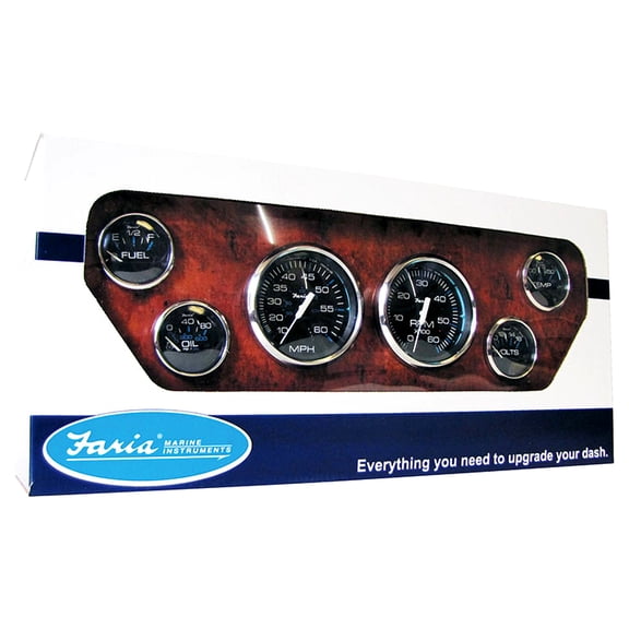 Faria Chesapeake Black SS Boxed Set - Inboard Motors