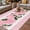 Pink, variant on Red Roses Outdoor Rug for Patio/Deck/Porch, Non-Slip Large Area Rug 3 x 5 Ft, Valentine's Day Romantic Flowers Green Leaf Stripes Indoor Outdoor Rugs Washable Area Rugs, Camping Rug Carpet Runner